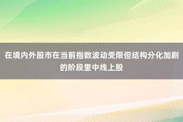 在境内外股市在当前指数波动受限但结构分化加剧的阶段里中线上股